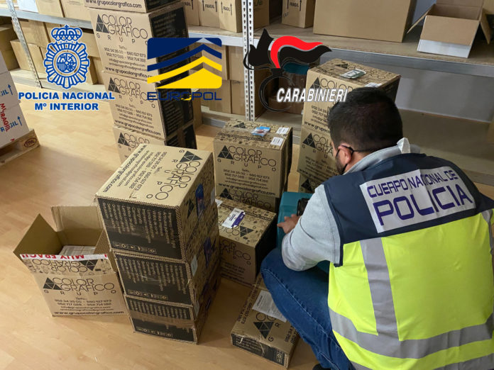 Operación conjunta de la Policía Nacional, los Carabinieri de Italia y la Policía de Rumanía, con la participación de EUROPOL