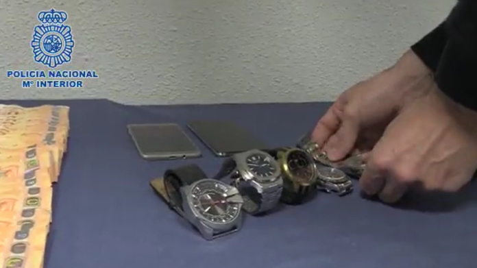 Desarticulada una organización criminal que realizaba robos de relojes de alta gama en el centro de Madrid