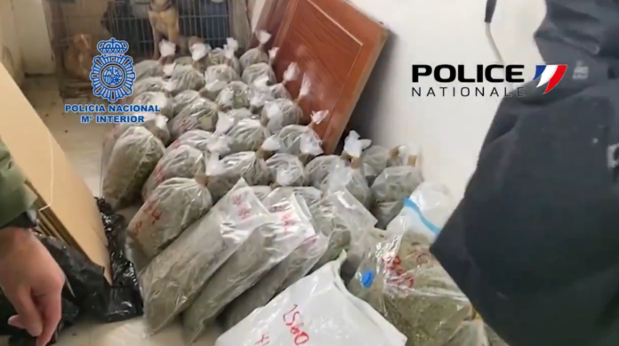 Desarticulada una organización criminal que enviaba cannabis a Francia