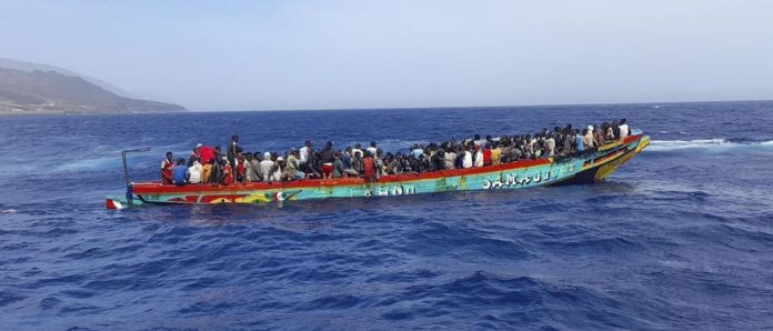 Patera en su llegada a Canarias