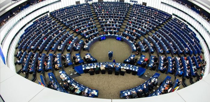 Imagen aérea del Parlamento Europeo