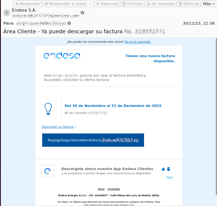 Malware Endesa
