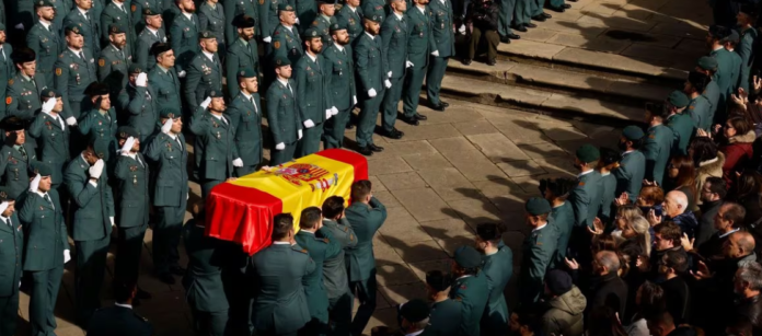 Funeral por uno de los agentes fallecidos tras ser arrollado por una narcolancha