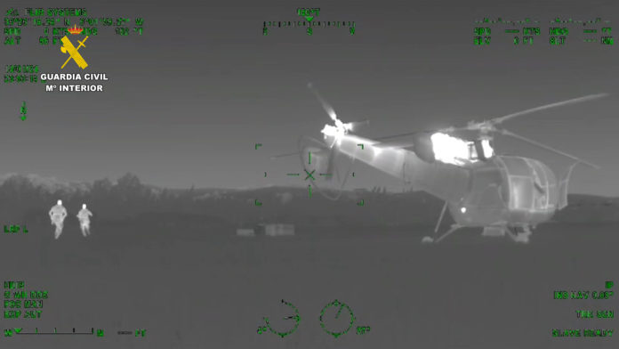 Desarticulada una organización e intervenidos dos helicópteros utilizados para realizar “narcovuelos”