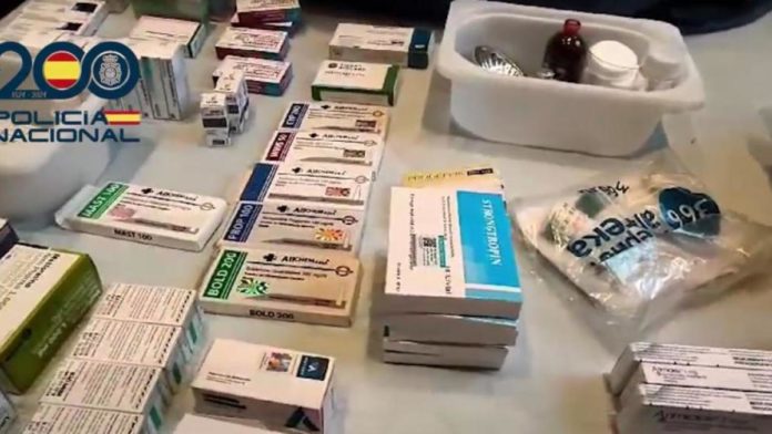 Medicamentos y anabolizantes incautados