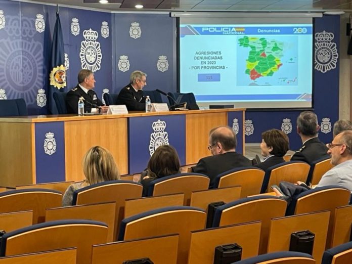 Presentación de los datos de agresiones a sanitarios en 2023