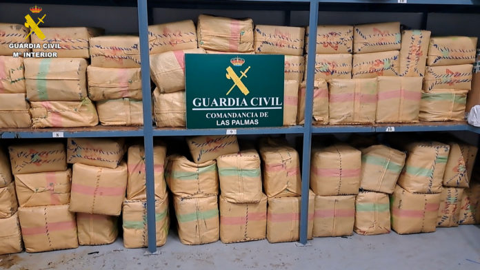 Droga intervenida por la Guardia Civil en Gran Canaria