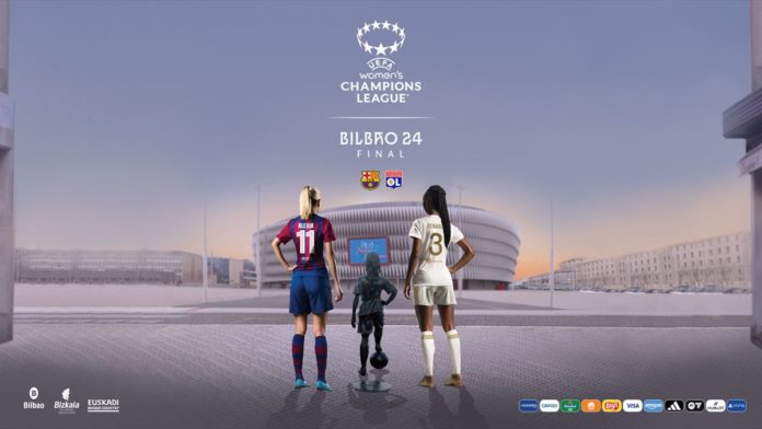 Cartel de la final de la Champions femenina en Bilbao
